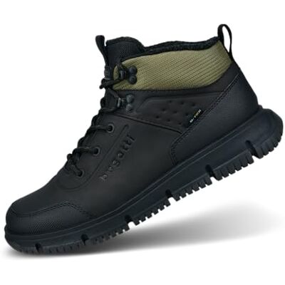 bugatti Botas para hombre 341-AC237, forro frío, gris oscuro/verde, talla 40 EU, Gris oscuro y verde, 40 EU bugatti Botas para hombre 341-AC237, forro frío, gris oscuro/verde, talla 40 EU, Gris oscuro y verde, 40 EU