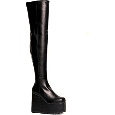 LAMODA Never Again, Botas Altas hasta la Rodilla Mujer, Color Negro, 39 EU LAMODA Never Again, Botas Altas hasta la Rodilla Mujer, Color Negro, 39 EU