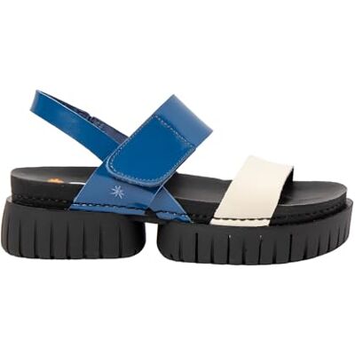 ART Madeira, Sandalias Planas Mujer, Royal-Cream, 40 EU ART Madeira, Sandalias Planas Mujer, Royal-Cream, 40 EU