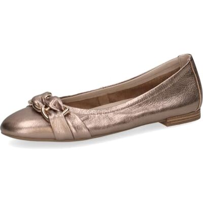 CAPRICE Bailarinas para Mujer, Color Gris Pardo metálico, Talla 42 EU CAPRICE Bailarinas para Mujer, Color Gris Pardo metálico, Talla 42 EU