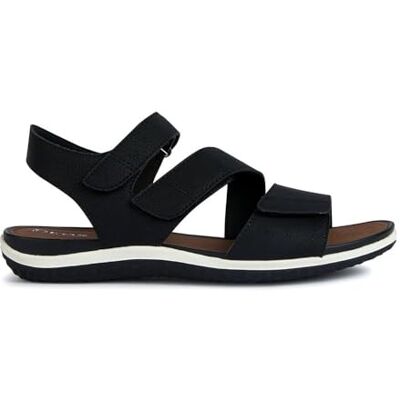 Geox D Sandal Vega, Sandalia Mujer, Negro, 39 EU Geox D Sandal Vega, Sandalia Mujer, Negro, 39 EU