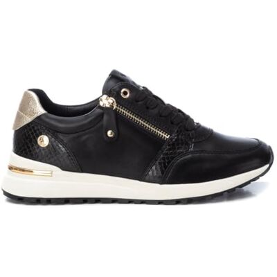 XTI Zapatilla Mujer Negro Calzado Cómodo y Versátil Moda Casual Modelo 01 (Talla 39) XTI Zapatilla Mujer Negro Calzado Cómodo y Versátil Moda Casual Modelo 01 (Talla 39)