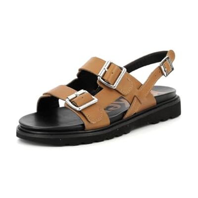 Kickers Neosummer Sandalias planas para mujer, marrón claro, 3.5 UK Kickers Neosummer Sandalias planas para mujer, marrón claro, 3.5 UK
