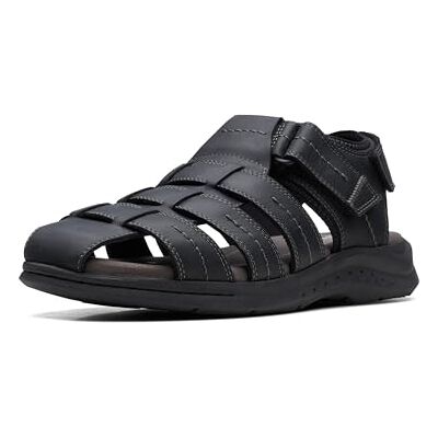 Clarks Walkford Fish, Sandalia Hombre, Negro, 39.5 EU Clarks Walkford Fish, Sandalia Hombre, Negro, 39.5 EU