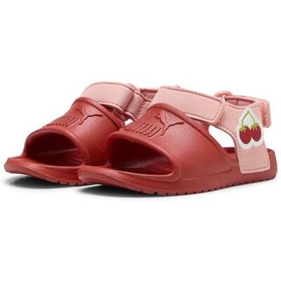 PUMA DIVECAT V2 INJEX BADGES INF, Sandalias deslizantes Unisexo, RED FIRE-PINK FRUIT-SEA KELP, PUMA DIVECAT V2 INJEX BADGES INF, Sandalias deslizantes Unisexo, RED FIRE-PINK FRUIT-SEA KELP,