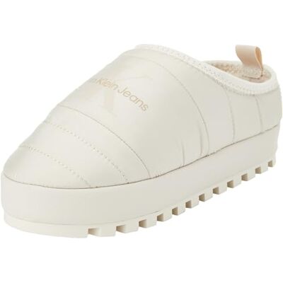 Calvin Jeans Pantuflas de casa para Mujer NY Ml Fad , Beige Eggshell, 39.5 EU Calvin Jeans Pantuflas de casa para Mujer NY Ml Fad , Beige Eggshell, 39.5 EU