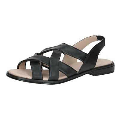 CAPRICE Sandalia plana para mujer , color negro NAPPA, talla 37 EU, Color negro., 37 EU CAPRICE Sandalia plana para mujer , color negro NAPPA, talla 37 EU, Color negro., 37 EU