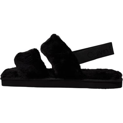 Calvin Zapatillas para estar en casa Slipper Mujer Home Velcro Flur Calentitas, Negro (Triple Black), 38 Calvin Zapatillas para estar en casa Slipper Mujer Home Velcro Flur Calentitas, Negro (Triple Black), 38