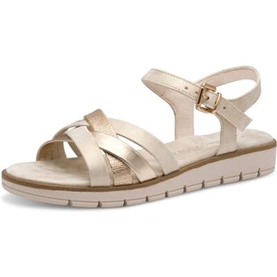 MARCO TOZZI , Sandalias Mujer, Dune Met Comb, 39 EU MARCO TOZZI , Sandalias Mujer, Dune Met Comb, 39 EU