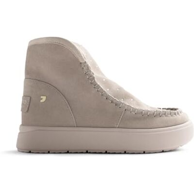 GIOSEPPO , Bota invierno Mujer tipo Australianas 92261, cuña interior, piel exterior, interior pelaje sintético, altura caña 5,5 cm, suela antideslizante, color beig, talla 36 GIOSEPPO , Bota invierno Mujer tipo Australianas 92261, cuña interior, piel exterior, interior pelaje sintético, altura caña 5,5 cm, suela antideslizante, color beig, talla 36