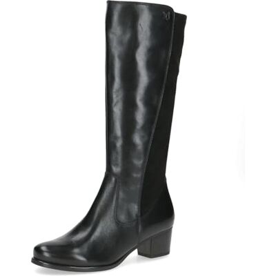 CAPRICE Botas de mujer Tacón bloque Eje Elástico, Peine Negro, 39 EU CAPRICE Botas de mujer Tacón bloque Eje Elástico, Peine Negro, 39 EU