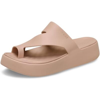 Crocs Mujer Getaway Platform Toe Loop Sandalia, Pink Caramel, 42/43 EU Crocs Mujer Getaway Platform Toe Loop Sandalia, Pink Caramel, 42/43 EU