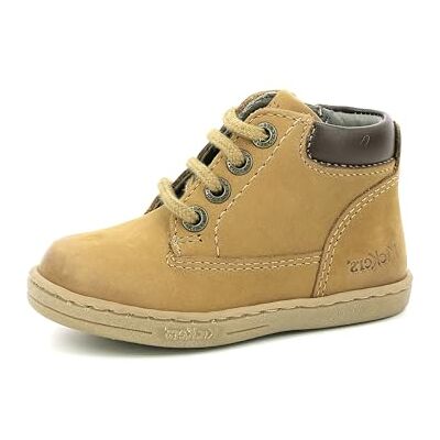 Kickers Tackland, Oxford Plano Unisex bebé, Camel Marrón, 18 EU Kickers Tackland, Oxford Plano Unisex bebé, Camel Marrón, 18 EU