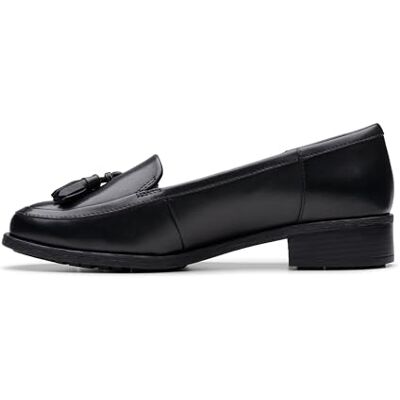 Clarks , Mocasín De Las Mujeres, Black Leather, Clarks , Mocasín De Las Mujeres, Black Leather,