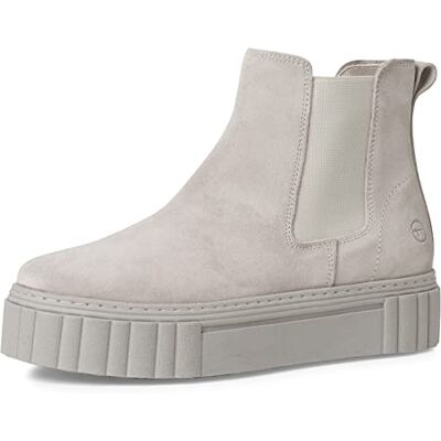 Tamaris Botines Chelsea para Mujer, Piel, Plantilla Extraíble, Gris Claro, 42 EU Tamaris Botines Chelsea para Mujer, Piel, Plantilla Extraíble, Gris Claro, 42 EU