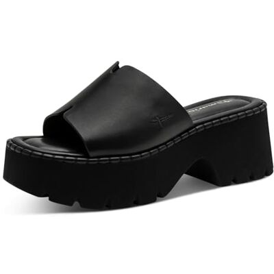 Tamaris Damen , Mula Mujer, Piel Negra, 40 EU Tamaris Damen , Mula Mujer, Piel Negra, 40 EU