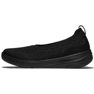 Fitflop Bailarinas de Punto Super-Q para Mujer, Todo Negro., 36 EU Fitflop Bailarinas de Punto Super-Q para Mujer, Todo Negro., 36 EU