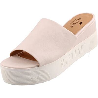 MUSTANG 1459-701, Mules Mujer, Ivory, 40 EU MUSTANG 1459-701, Mules Mujer, Ivory, 40 EU