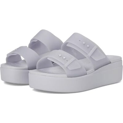Crocs Brooklyn Bucklefrostedlowwedge, Sandalias Mujer, Luna Morada, 42/43 EU Crocs Brooklyn Bucklefrostedlowwedge, Sandalias Mujer, Luna Morada, 42/43 EU