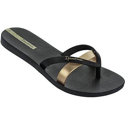 Ipanema Schuhe Kirei Fem Black-Gold (81805-8417) 38 Schwarz Ipanema Schuhe Kirei Fem Black-Gold (81805-8417) 38 Schwarz
