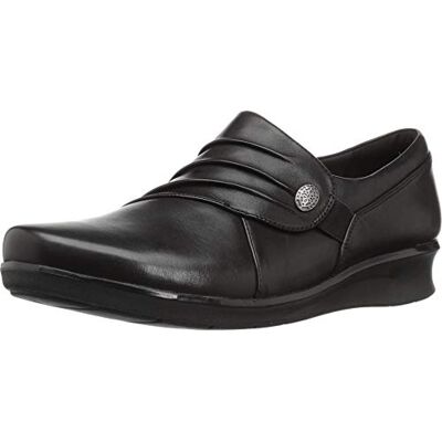 Clarks Women's, Hope Roxanne Low Heel Shoes Black 9.5 N Clarks Women's, Hope Roxanne Low Heel Shoes Black 9.5 N