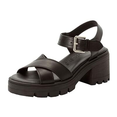 Tamaris Sandalia para mujer , piel negra, 42 EU Tamaris Sandalia para mujer , piel negra, 42 EU