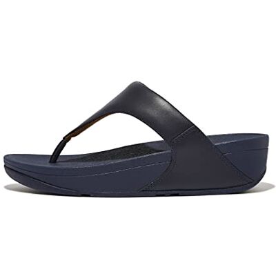 Fitflop Lulu Sandalias de plataforma de piel para mujer, color blanco, Deepest Blue, 37 EU Fitflop Lulu Sandalias de plataforma de piel para mujer, color blanco, Deepest Blue, 37 EU