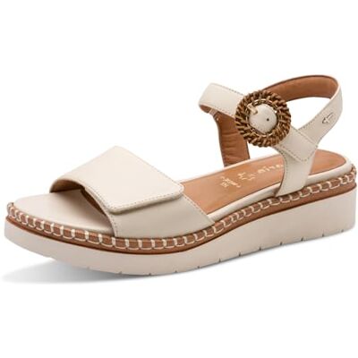Tamaris Comfort Wedge/Plat Sand Sandalias de cuña para mujer, color marfil, talla 42 EU Tamaris Comfort Wedge/Plat Sand Sandalias de cuña para mujer, color marfil, talla 42 EU