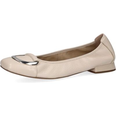 CAPRICE Bailarinas de Piel para Mujer, White Cuoio, 39 EU CAPRICE Bailarinas de Piel para Mujer, White Cuoio, 39 EU