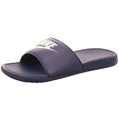 Nike - Benassi Just Do It, Zapatos de playa y piscina Hombre, Azul (Midnight Navy/Windchill 403), 47.5 EU Nike - Benassi Just Do It, Zapatos de playa y piscina Hombre, Azul (Midnight Navy/Windchill 403), 47.5 EU