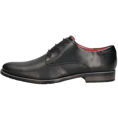 bugatti Zapatillas de Negocios para Hombre con Elegantes líneas con Cordones, Color Negro, Talla 40 EU, Negro, 40 EU bugatti Zapatillas de Negocios para Hombre con Elegantes líneas con Cordones, Color Negro, Talla 40 EU, Negro, 40 EU