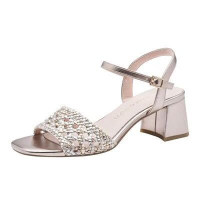 MARCO TOZZI Sandalia para mujer , Rose MET. Comb, 40 EU MARCO TOZZI Sandalia para mujer , Rose MET. Comb, 40 EU