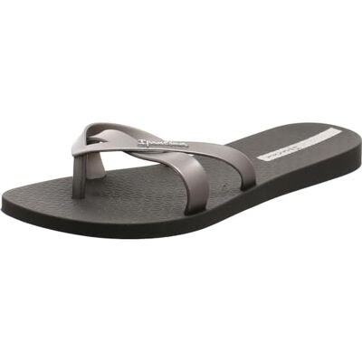 Ipanema Sandalia Kirei Fem para mujer, negro/plateado, 40 EU Ipanema Sandalia Kirei Fem para mujer, negro/plateado, 40 EU