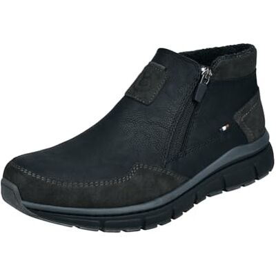 bugatti 331-aos62, Mocasín Penny Hombre, Negro Gris Oscuro, 43 EU bugatti 331-aos62, Mocasín Penny Hombre, Negro Gris Oscuro, 43 EU