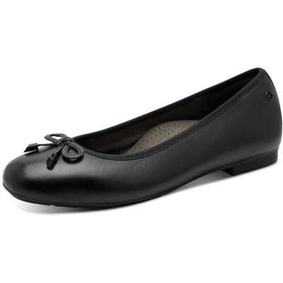 Tamaris Women's Ballet Flat, Black, 5.5 UK Wide Tamaris Women's Ballet Flat, Black, 5.5 UK Wide