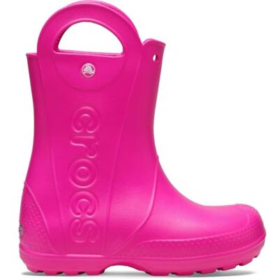 Crocs Handle It Rain Boot T, Botas de lluvia Unisex niños, Rosa Pink Crush, 25/26 EU Crocs Handle It Rain Boot T, Botas de lluvia Unisex niños, Rosa Pink Crush, 25/26 EU