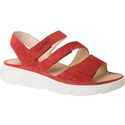 Ganter Halina-h, Sandalia Mujer, Rojo, 42 EU Ancho Ganter Halina-h, Sandalia Mujer, Rojo, 42 EU Ancho
