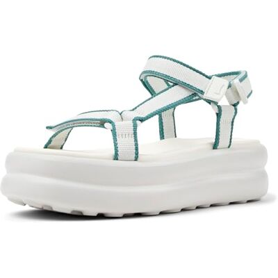 Camper Sandalia Pelotas Flota Up para mujer, color blanco natural 36 UE Camper Sandalia Pelotas Flota Up para mujer, color blanco natural 36 UE