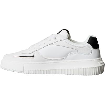 Calvin Sneaker con Suela Cupsole Mujer Chunky Low Gruesa Suela, Blanco (Bright White/Black), 39 Calvin Sneaker con Suela Cupsole Mujer Chunky Low Gruesa Suela, Blanco (Bright White/Black), 39