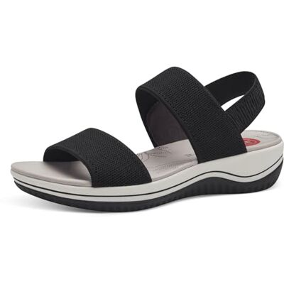 Jana Softline 001 Black Sandalia Plana Cómodo Calzado Diario múltiple Festivo Elegante, Mujer, Negro, 39 EU Ancho Jana Softline 001 Black Sandalia Plana Cómodo Calzado Diario múltiple Festivo Elegante, Mujer, Negro, 39 EU Ancho