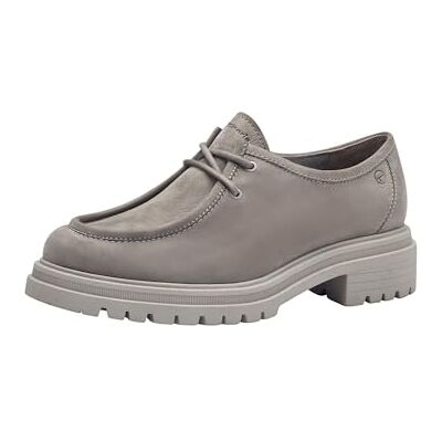 Tamaris Zapatos de Cordones de Caña Baja para Mujer, Cómodos, de Piel, Gris, 41 EU Tamaris Zapatos de Cordones de Caña Baja para Mujer, Cómodos, de Piel, Gris, 41 EU