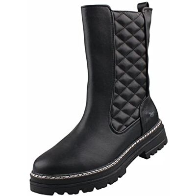 MUSTANG , Boota con Cordones Mujer, Negro, 38 EU MUSTANG , Boota con Cordones Mujer, Negro, 38 EU