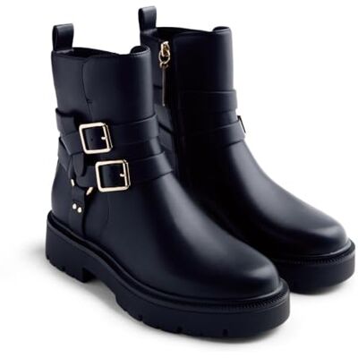 GIOSEPPO Bota biker de piel Modelo MORENCI color Negro, talla 38 GIOSEPPO Bota biker de piel Modelo MORENCI color Negro, talla 38