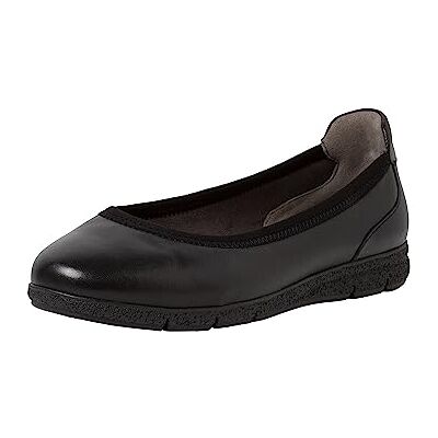 Tamaris Comfort, Zapatos Tipo Ballet Mujer, Negro, 37 EU Ancho Tamaris Comfort, Zapatos Tipo Ballet Mujer, Negro, 37 EU Ancho