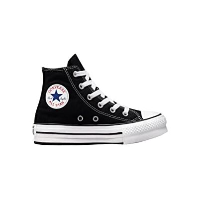 Converse 372859C Chuck Taylor All Star EVA Lift Canvas Platform Sneaker Unisex Black/White/Black 28.5 Converse 372859C Chuck Taylor All Star EVA Lift Canvas Platform Sneaker Unisex Black/White/Black 28.5