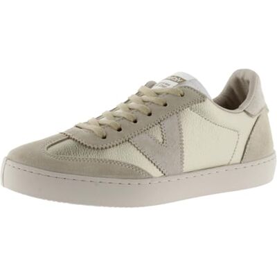 victoria Basket Berlín Ciclista Efecto Piel Metalizada & Piezas Serraje & Cordones Al Tono para Mujer Platino 37 victoria Basket Berlín Ciclista Efecto Piel Metalizada & Piezas Serraje & Cordones Al Tono para Mujer Platino 37