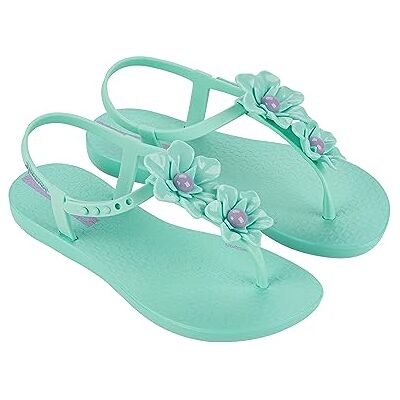 Ipanema Sandalia para niña Class Flower Kids, Verde Púrpura, 27/28 EU Ipanema Sandalia para niña Class Flower Kids, Verde Púrpura, 27/28 EU
