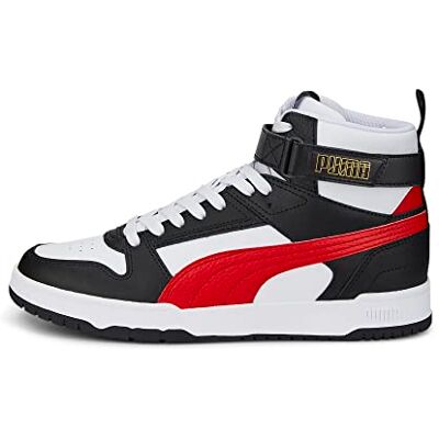 PUMA Unisex Adults Rbd Game Sneakers, White-High Risk Red- Black- Team Gold, 38.5 EU PUMA Unisex Adults Rbd Game Sneakers, White-High Risk Red- Black- Team Gold, 38.5 EU