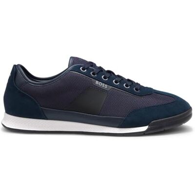 Boss Nitan_Lowp_txmx 10280114 01 Entrenadores de Perfil bajo para Hombre, Azul Oscuro, 41 EU Boss Nitan_Lowp_txmx 10280114 01 Entrenadores de Perfil bajo para Hombre, Azul Oscuro, 41 EU