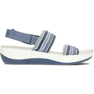 Clarks Cloudsteppers Sandals, Arla Stroll, Blue Combi, 7,5 (Women) Clarks Cloudsteppers Sandals, Arla Stroll, Blue Combi, 7,5 (Women)